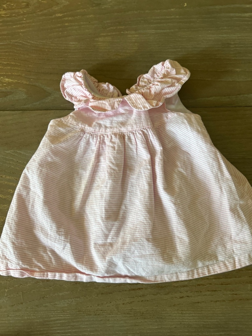 Girls' Pink Ruffle Neck Casual Dress